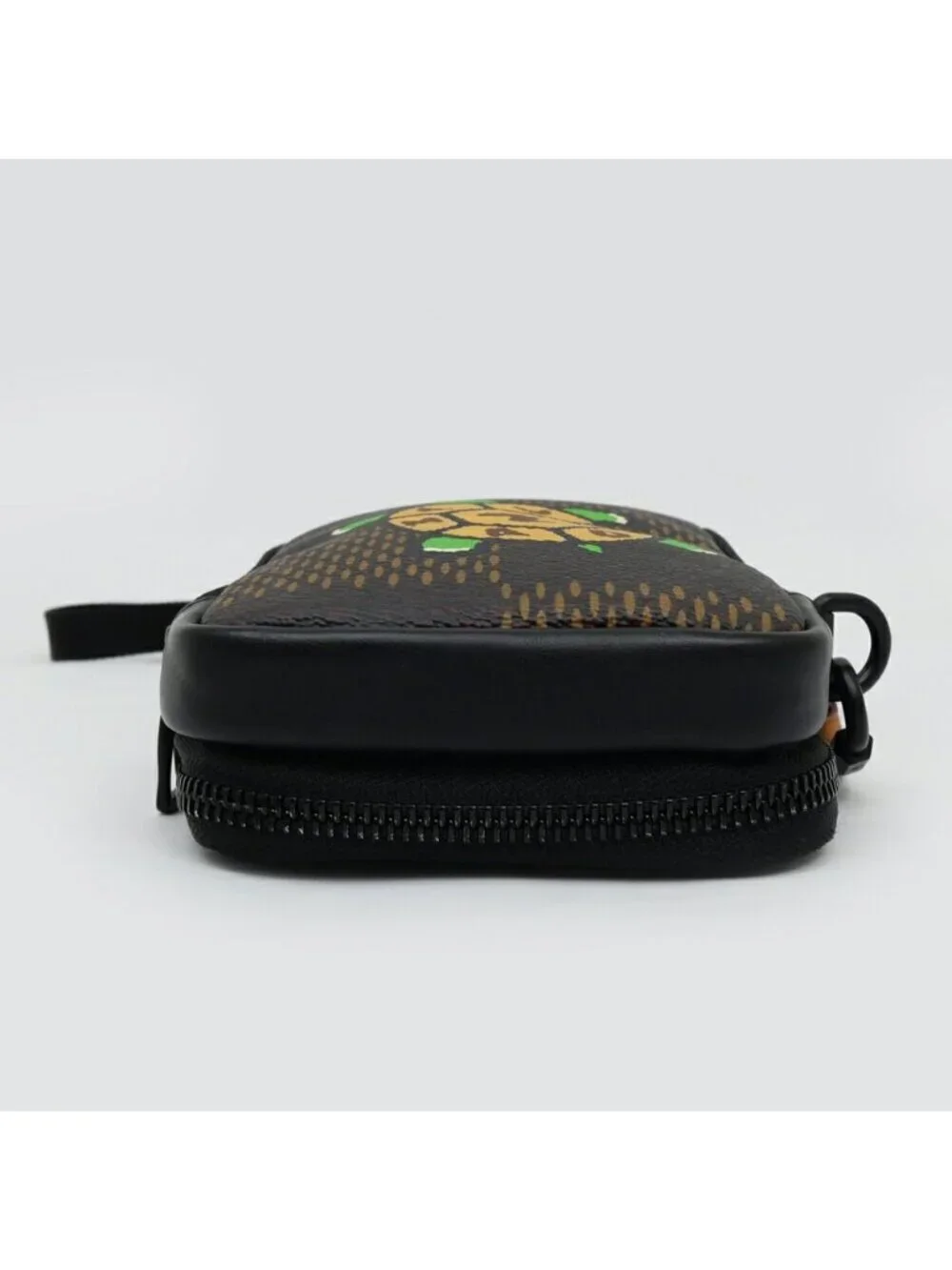 Louis Vuitton Double Phone Pouch Damier Ebene Giant Farrell Shoulder Bag Brown